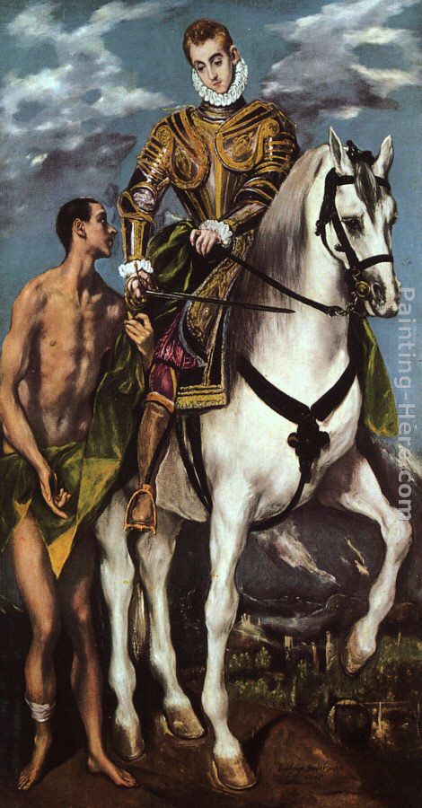 St. Martin and the Beggar painting - El Greco St. Martin and the Beggar art painting